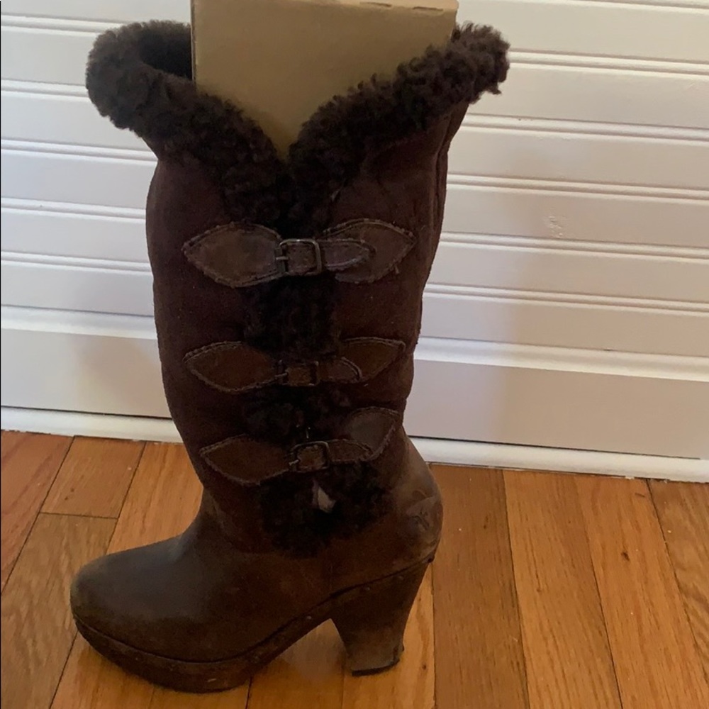 Frye tall shearling Boots